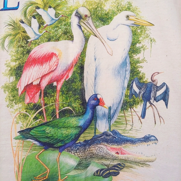 Vintage Everglades National Park Short Sleeve T-Shirt Cotton Tee Size Small - Picture 7 of 11